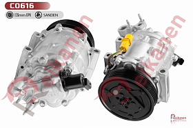 Компрессор кондиционера восстановленный Ситроен (CITROEN) C5 1,6HDi/1,8/2,0 04-