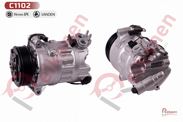 Компрессор кондиционера восстановленный Ягуар (JAGUAR) XF/XJ X250/X351 3,0D 09-15